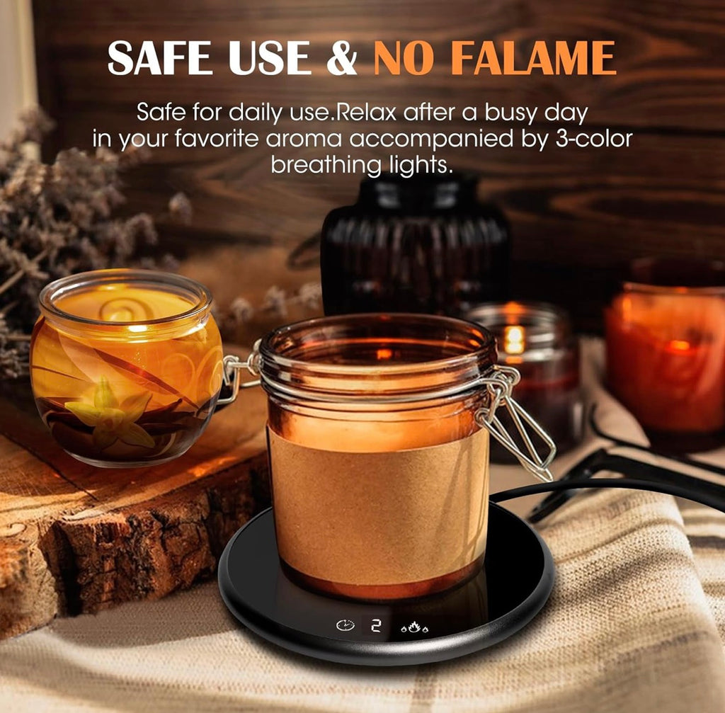 Coffee Mug Warmer, Electric Smart Beverage Mug Warmer Cup Warmer with Touch Tech & LED Backlit Display, Coffee Warmer for Home Office Coffee Mug, Milk-Cup Warmer with 2 Temperature Settings