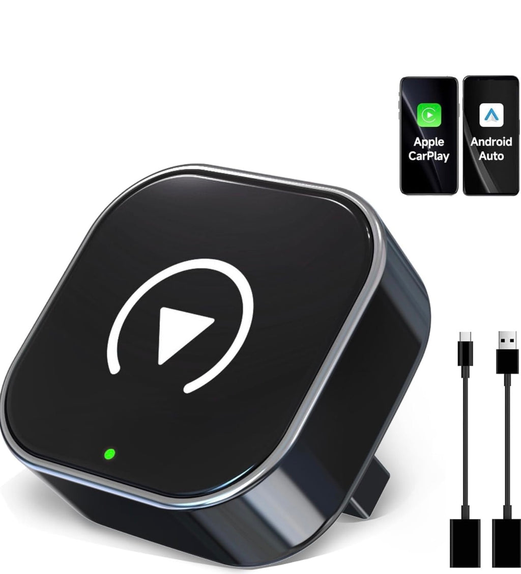 2025 Upgraded Wireless CarPlay Adapter,Effortlessly Convert Wired to Wireless CarPlay,Suitable for cars with carplay,Compatible with iPhone iOS 10+ & Android Auto,Mini&Stable Car Play Wireless Adapter