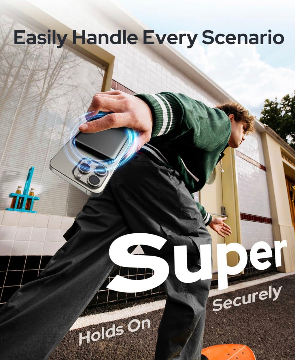 For Magsafe Power Bank,Ultra-Slim Wireless Portable Charger,5000mAh Magnetic Power Bank Fast Charging with USB-C,Portable Phone Charger Compatible with iPhone 17/16/15/14/13/12 Series,Midnight Black