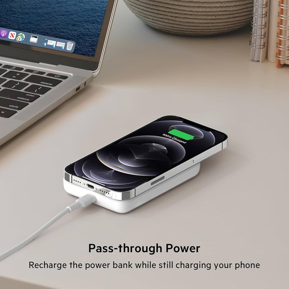 Power Bank, Magnetic Wireless Portable Charger 10000mAh, 20W Ultra-Slim Fast Charging Battery Pack, USB-C Wireless Powerbank Compatible with iPhone 16/15/14/13/12 Pro/Pro Max Series, Samsung, Huawei